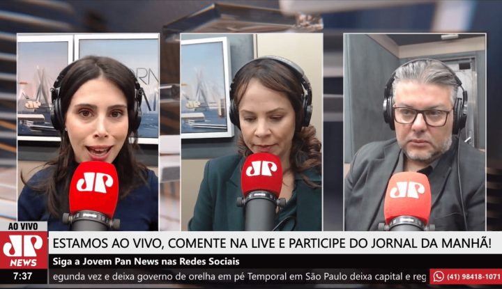 Jornal da Manhã da Jovem Pan News Curitiba recebe Karlos Kohlbach na bancada