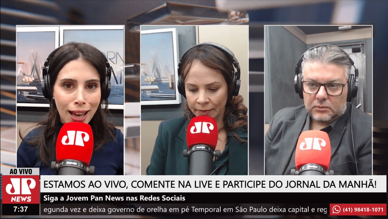 Jornal da Manhã da Jovem Pan News Curitiba recebe Karlos Kohlbach na bancada